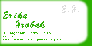 erika hrobak business card